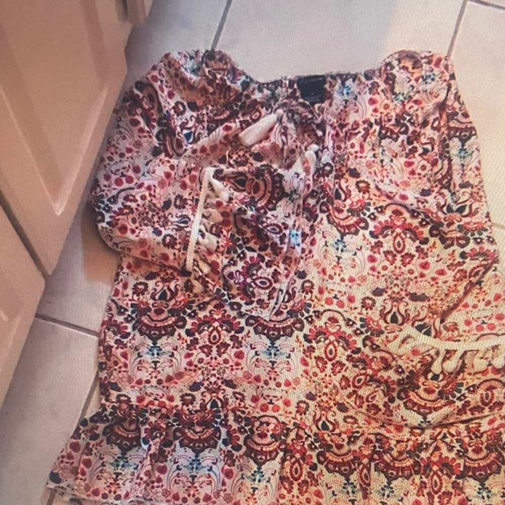 New Directions Boho Top W/ Fringe